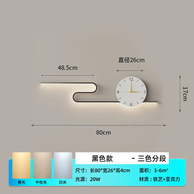 Silent Large Wall Clocks Led Living Room Art Creative Wall Clocks House Movement Horloge Murale Home Decoration Accessories