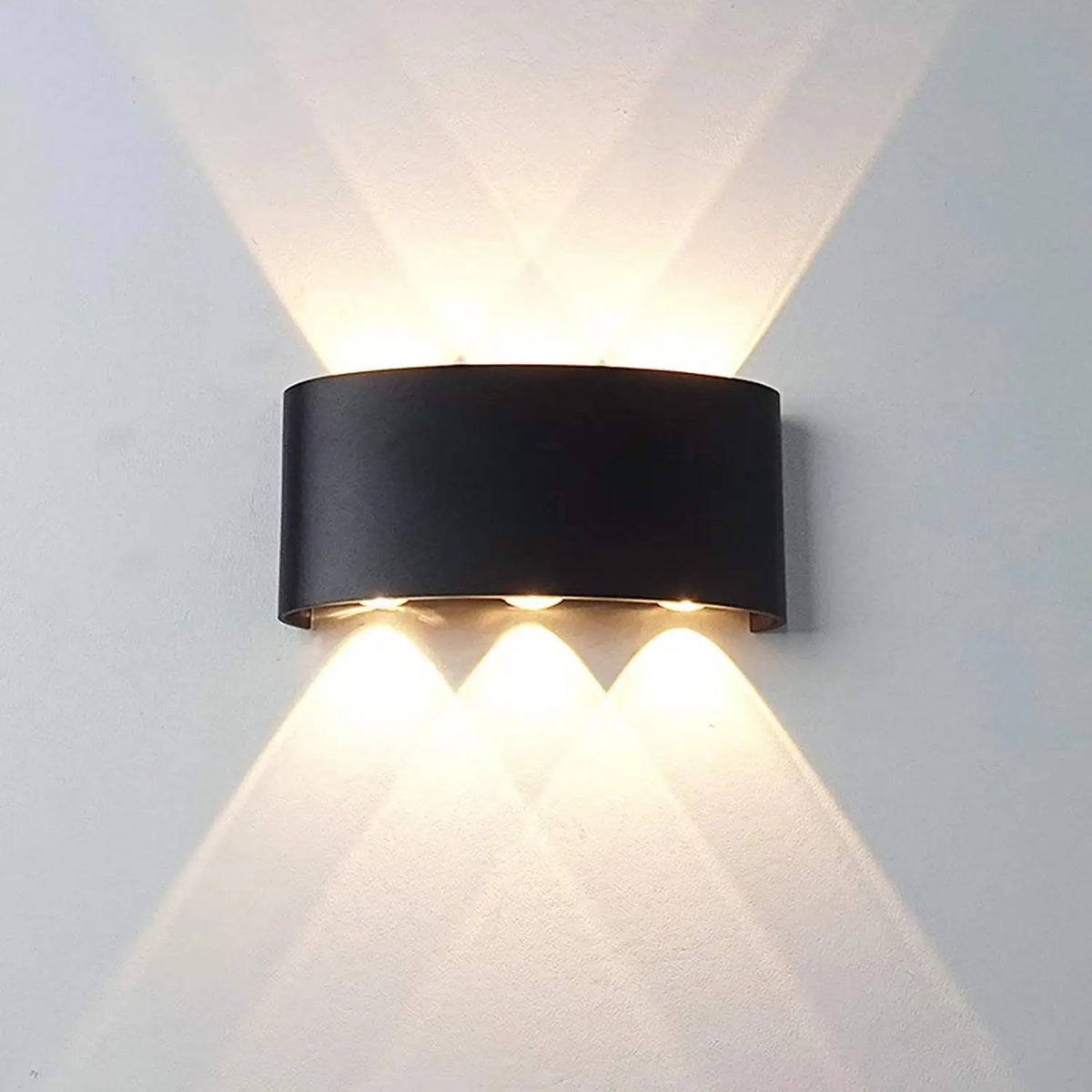 Modern LED Wall Sconce, Up & Down Wall Mount Light with Aluminum Body, 3000K/6500K Non-Dimmable Indoor Lamp for Bedroom, Living Room, Hallway & Foyer