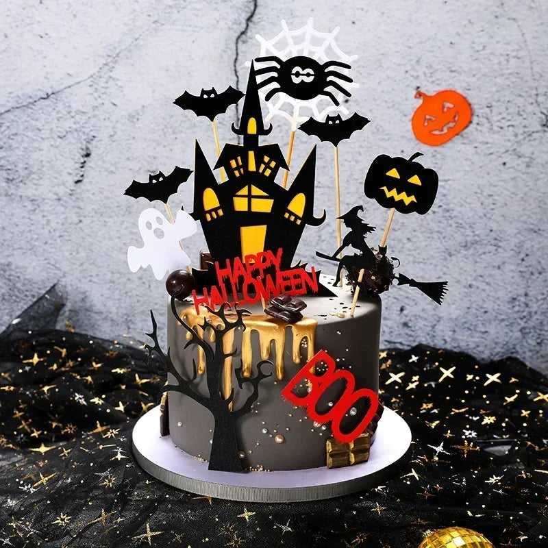 Halloween Cake Toppers – DIY Ghost, Witch, Vampire & Pumpkin Cupcake Toppers for Halloween Party Cakes & Desserts