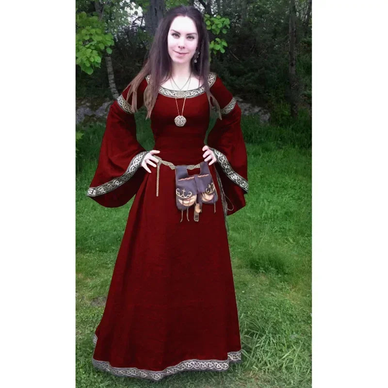 Cosplay Medieval Gothic Costumes for Women Halloween Carnival Fancy Dress Up Party Performance Renaissance Disfraz Hombre