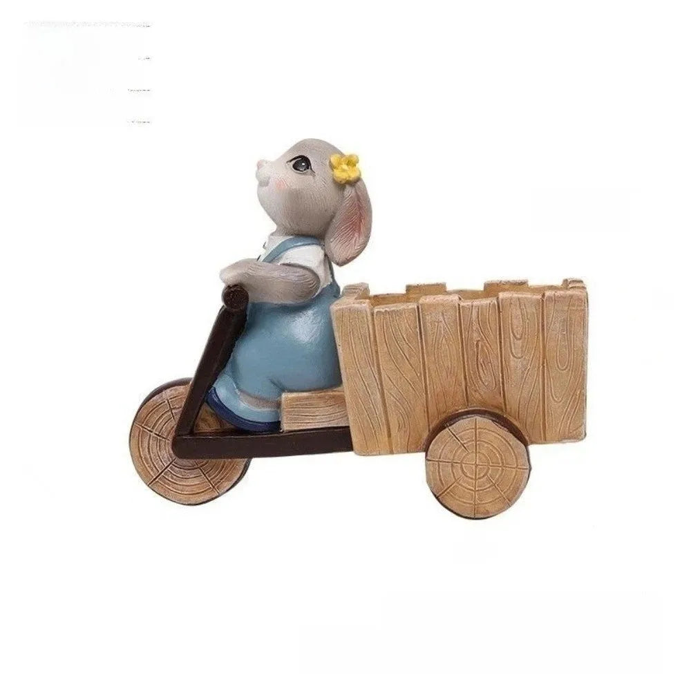 Cute Cartoon Dog Flower Pot, Funny Resin Succulent Planter & Desktop Ornament, Adorable Animal Plant Holder for Tabletop, Home, Office, Bedroom & Garden Decor