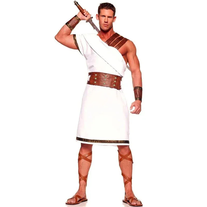 Halloween Adult Greek Mythology Couple Costume Medieval Arabic Roman Warrior Cosplay Carnival Party Fancy Dress XW0085s;2'd,5.h;