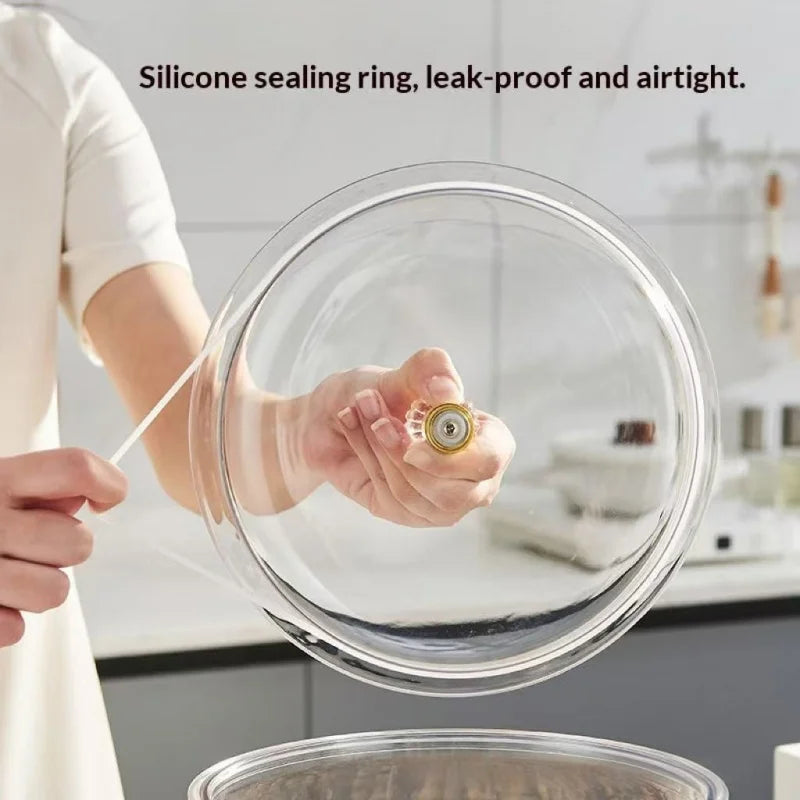 2026 Kitchen Canister Transparent Sealed Food Storage Jars Moisture-Proof Grain Tea Rice Storage for Dried Tangerine Peel