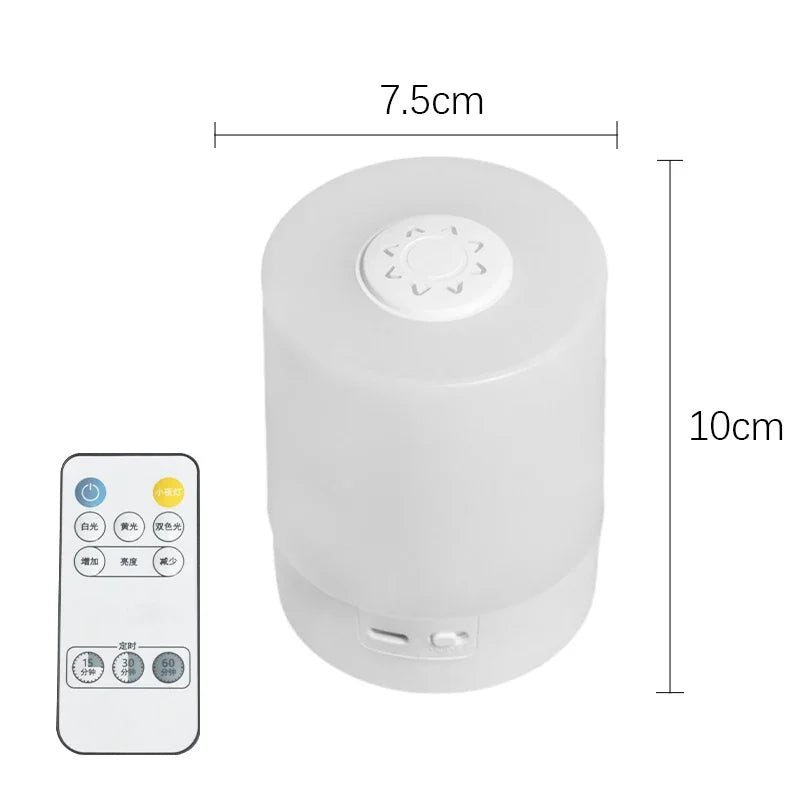 LED Bedside Night Light – Dimmable Touch Table Lamp with USB Charging