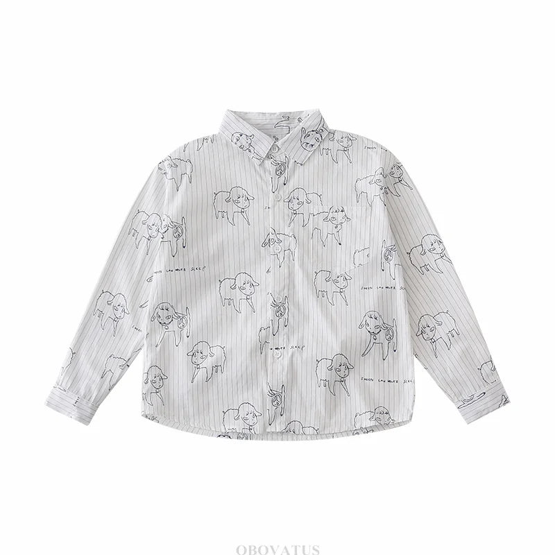 Long Sleeve Family Matching Outfit Family Look Mother and Daughter Blouse Dad And Son Shirt Fashion Clothing Couple Outerwear