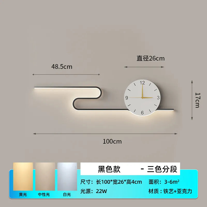 Silent Large Wall Clocks Led Living Room Art Creative Wall Clocks House Movement Horloge Murale Home Decoration Accessories
