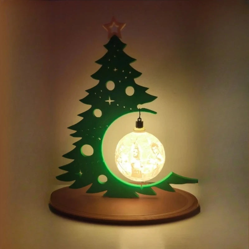 Creative Christmas Tree Tabletop Decoration, DIY Hollow Ornament Ball Design, Festive Xmas Home Decor for Party, Holiday Celebration & Gift