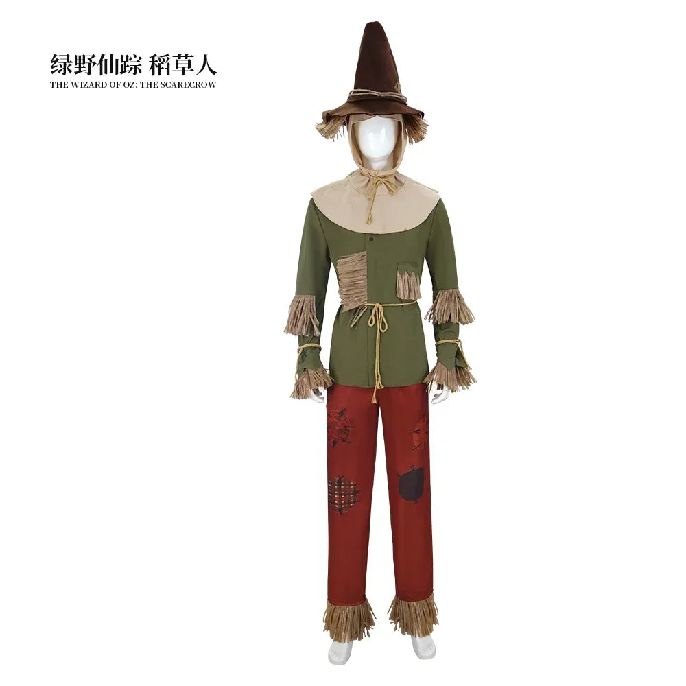 Halloween Cosplay Costume: The Wizard of Oz Lionand Scarecrow Outfits for Performances and Parties