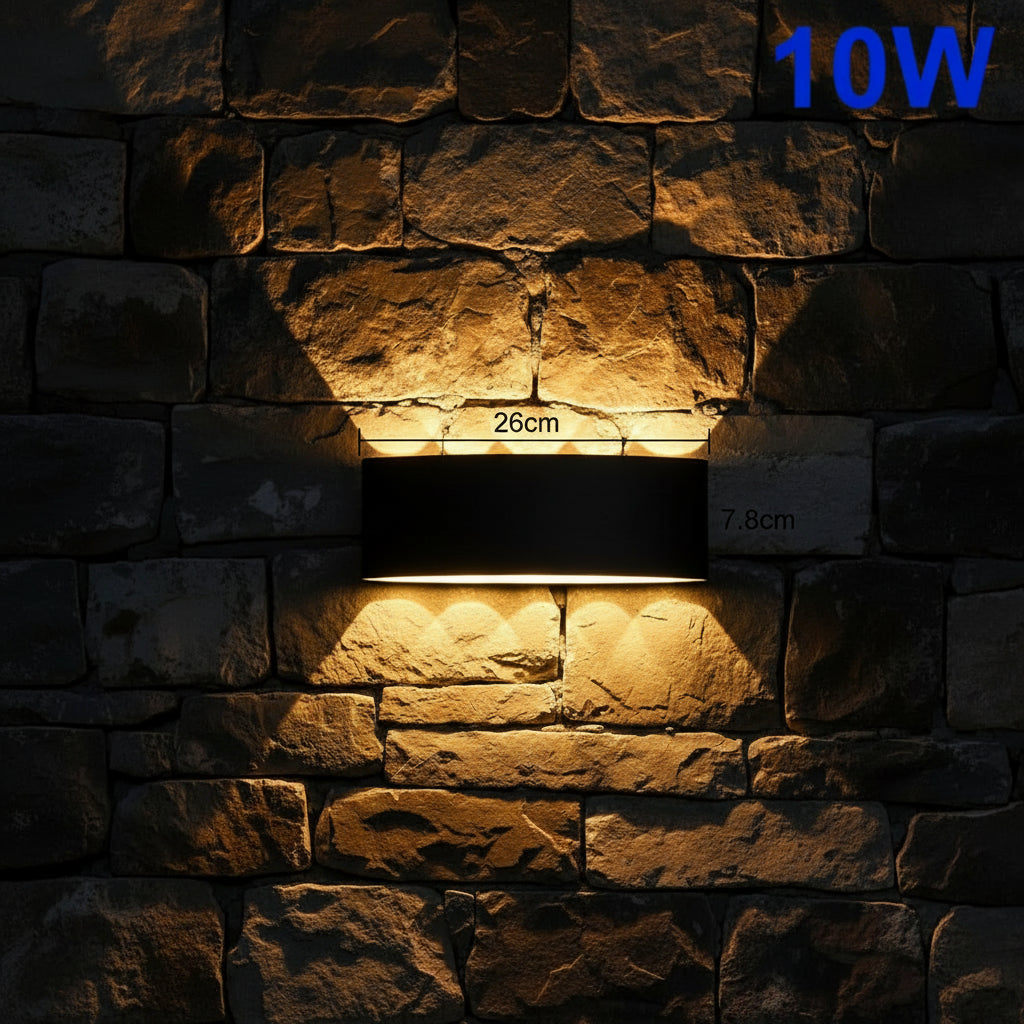 Modern LED Up & Down Wall Light – Outdoor & Indoor Exterior Sconce for Home & Garden