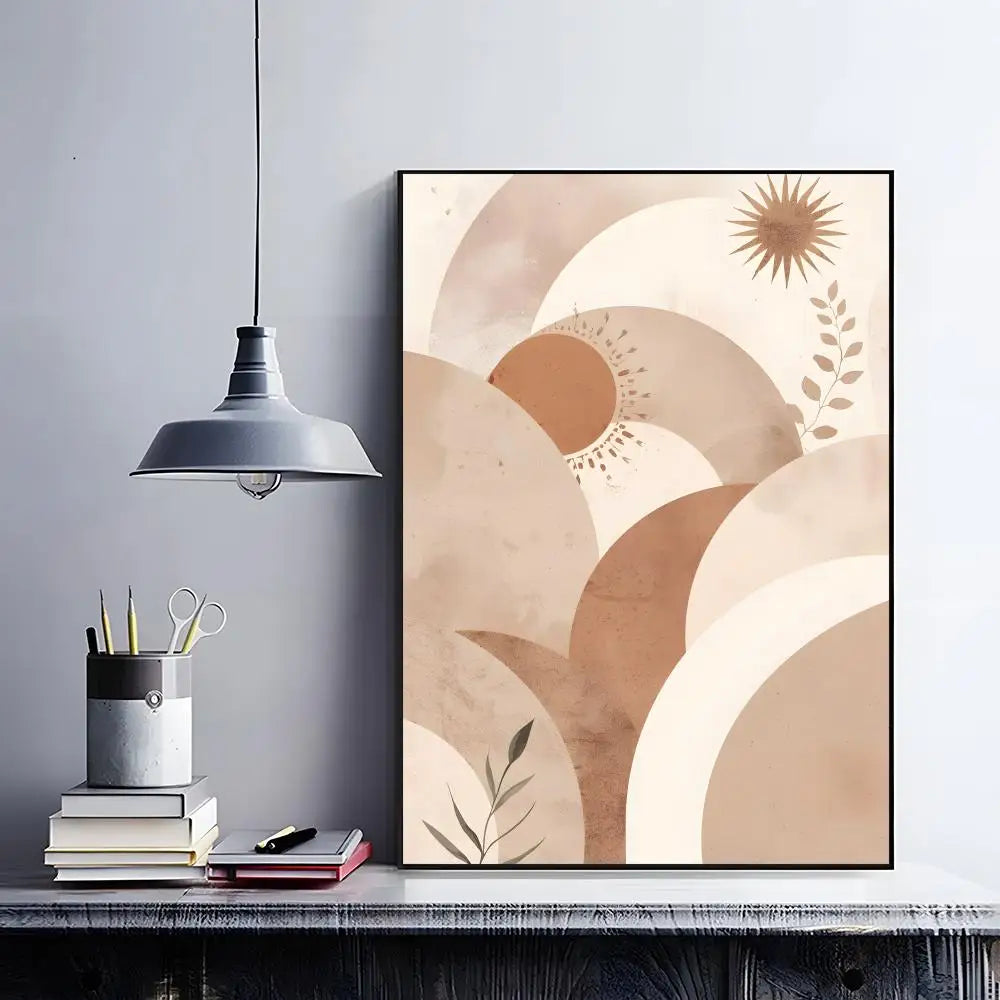 art decor A-Abstract Bohemian Wall Art Poster Classic Home Interior Artwork & Stylish Room Decoration