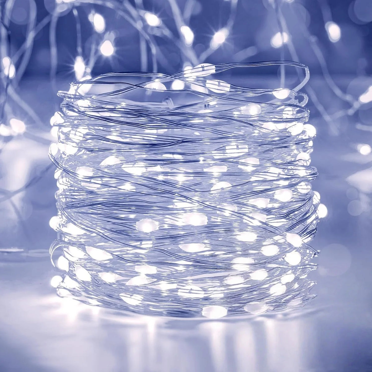 Battery Powered String Lights, 10–100 LED Copper Wire Fairy Lights for Christmas, Wedding, Camping, Holiday Party, Flower & Home Decor