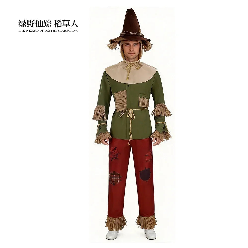 Halloween Cosplay Costume: The Wizard of Oz Lionand Scarecrow Outfits for Performances and Parties