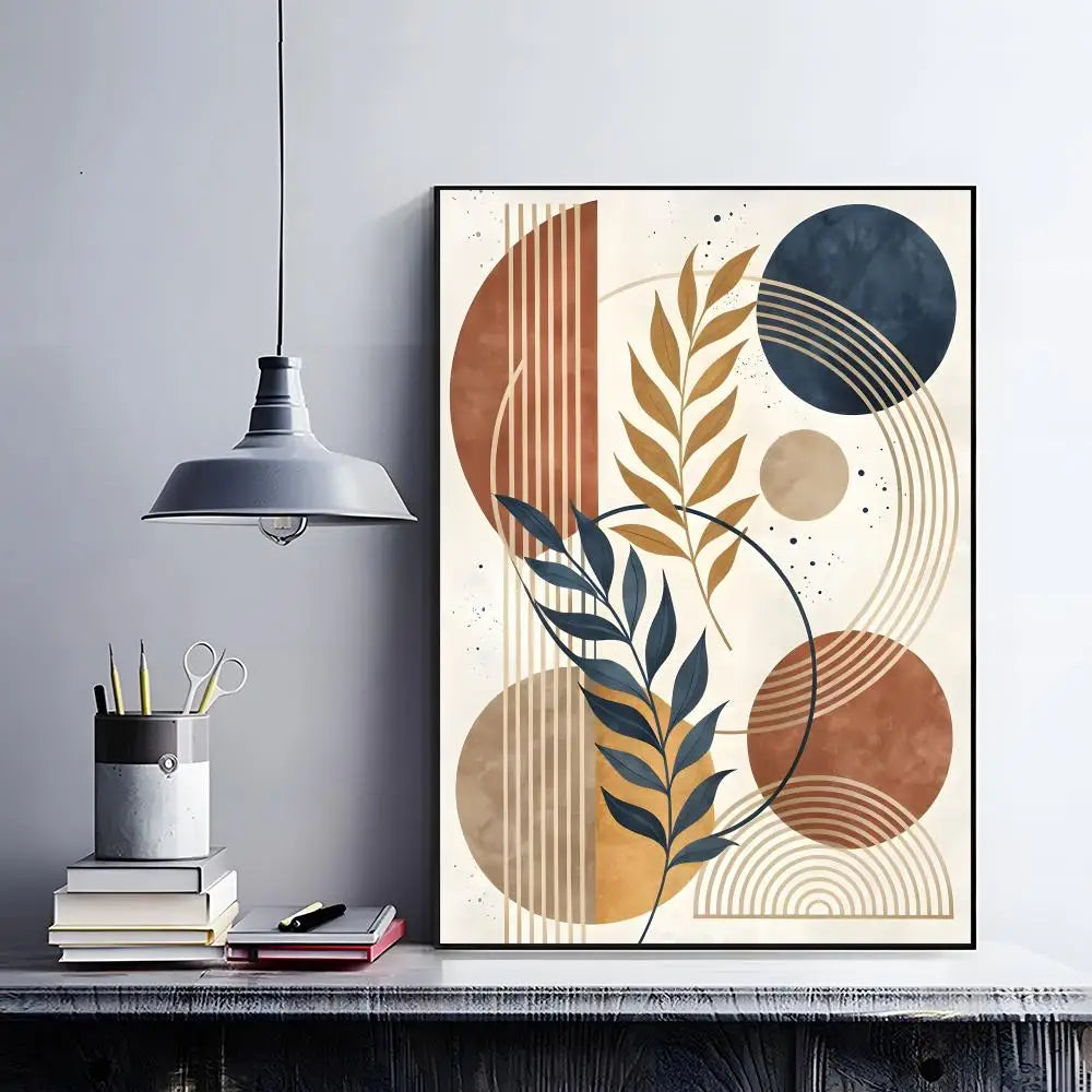art decor A-Abstract Bohemian Wall Art Poster Classic Home Interior Artwork & Stylish Room Decoration