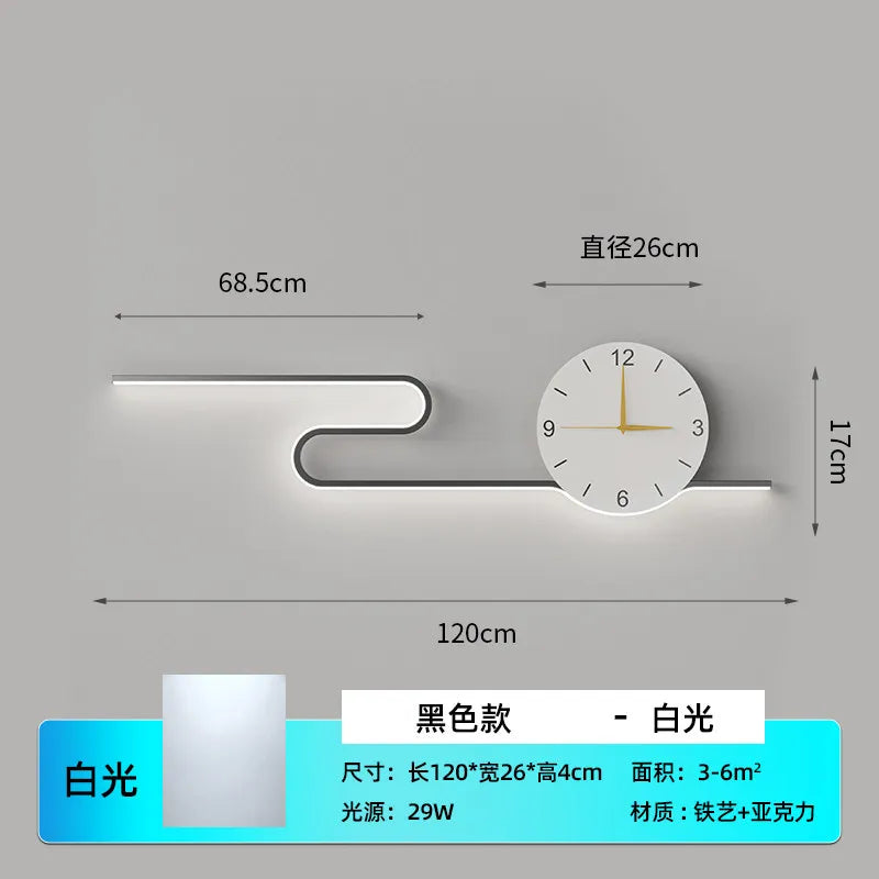 Silent Large Wall Clocks Led Living Room Art Creative Wall Clocks House Movement Horloge Murale Home Decoration Accessories
