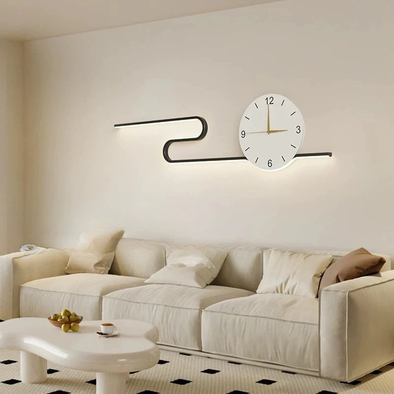 Silent Large Wall Clocks Led Living Room Art Creative Wall Clocks House Movement Horloge Murale Home Decoration Accessories