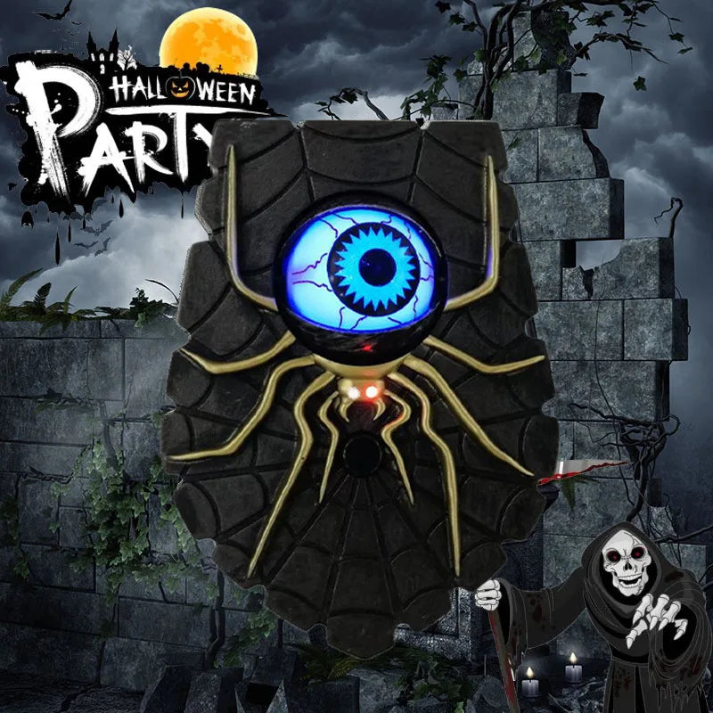 Halloween Tricky Props Eyeballs Doorbell Haunted House Decoration Scary Doorbell Eye Scene Decoration Pendant