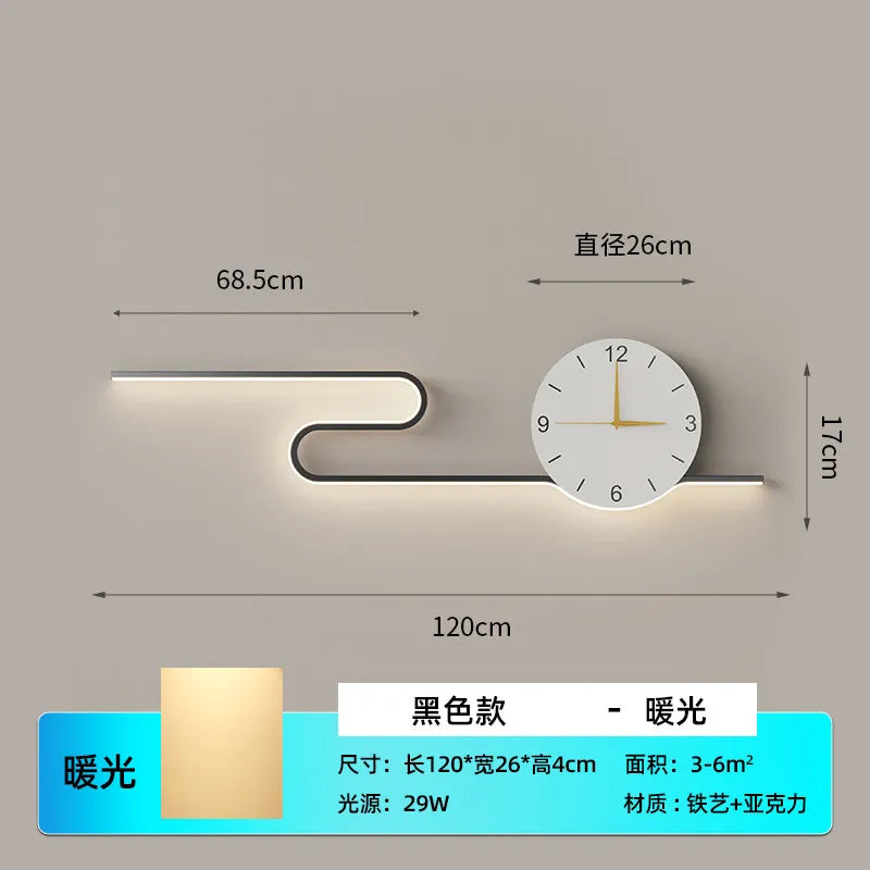 Silent Large Wall Clocks Led Living Room Art Creative Wall Clocks House Movement Horloge Murale Home Decoration Accessories