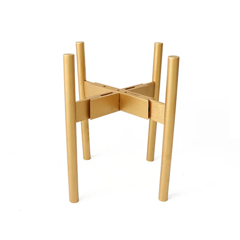 Adjustable Wooden Plant Stand, Modern Indoor Flower Pot Holder, Natural Wood Plant Display Rack for Home, Living Room, Bedroom, Balcony & Contemporary Decor