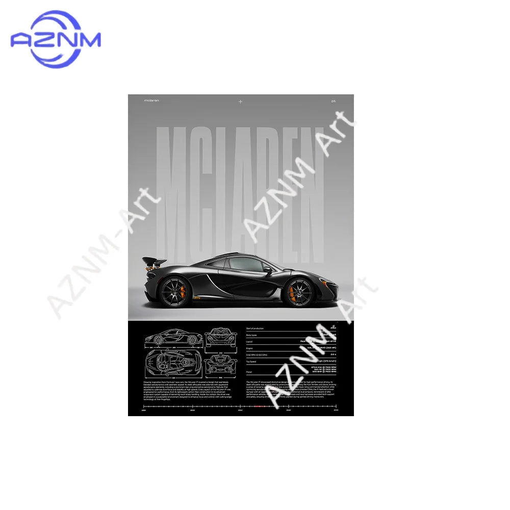 Performance Sports Cars Wall Art Poster Fashion Race Cars Canvas Painting Famous Cars Canvas Art Prints Cars Decorative Pictures