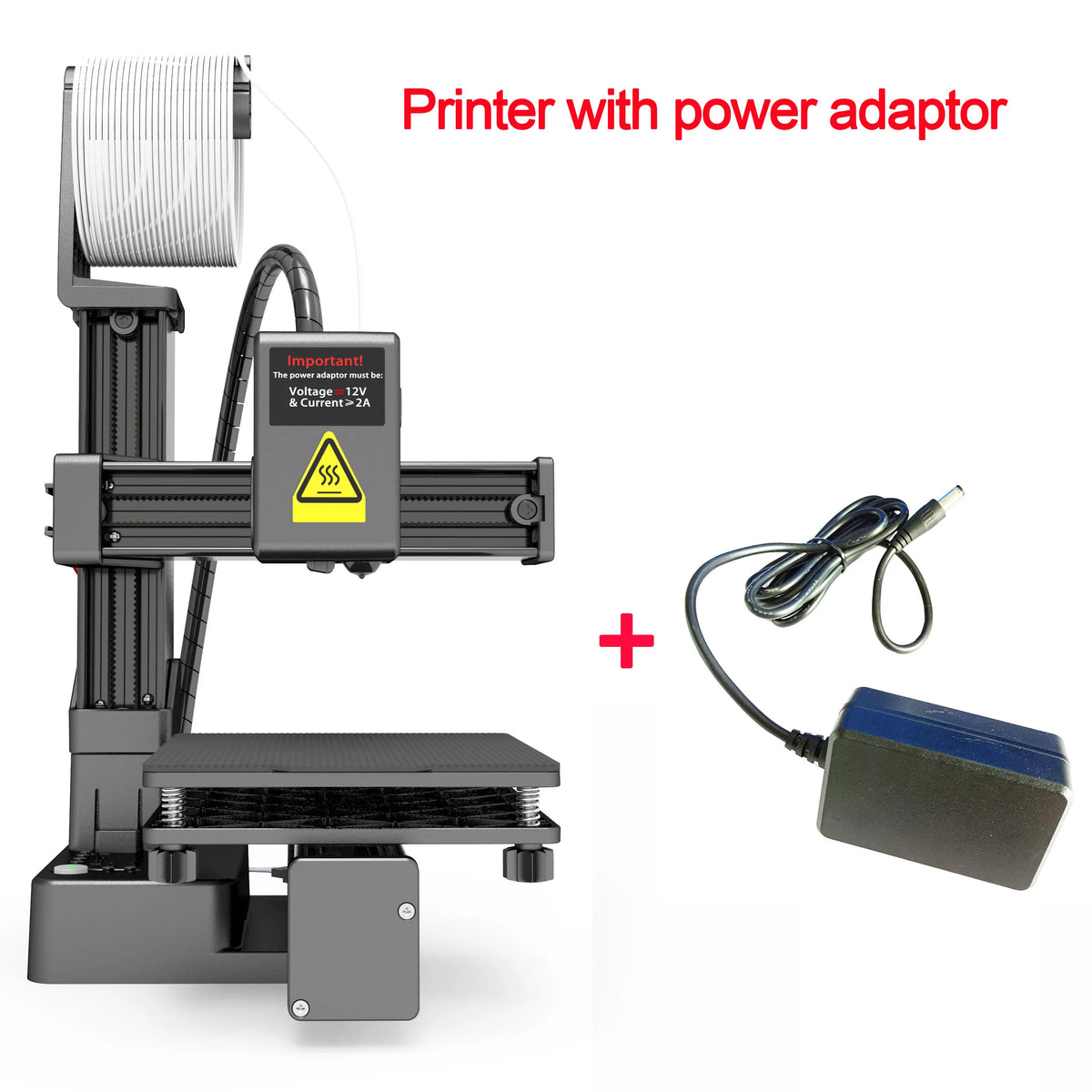 EasyThreed K10 3D Printer – Entry-Level FDM Printer for 1.75mm PLA & TPU Filament, 100×100×100mm Build Size, USB