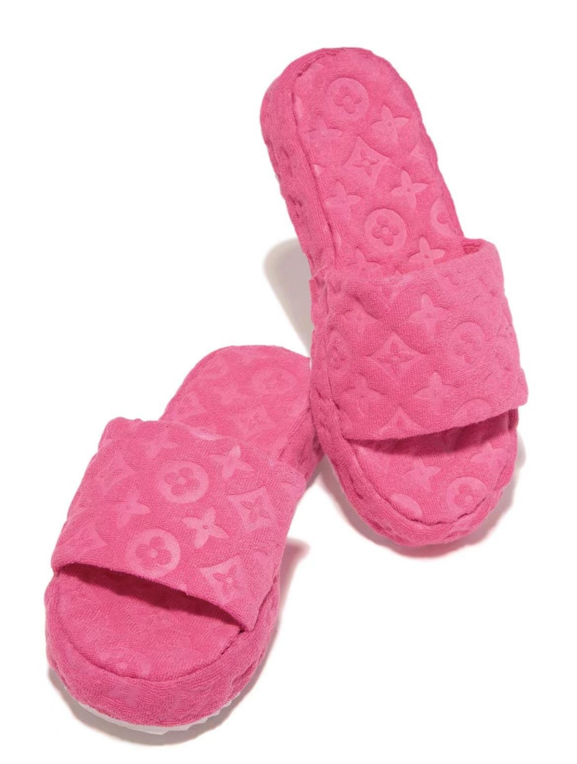 Women’s Flower Fur Slippers – Cozy Plush Slide Sandals with Fluffy Floral Design, Casual Indoor & Outdoor Footwear