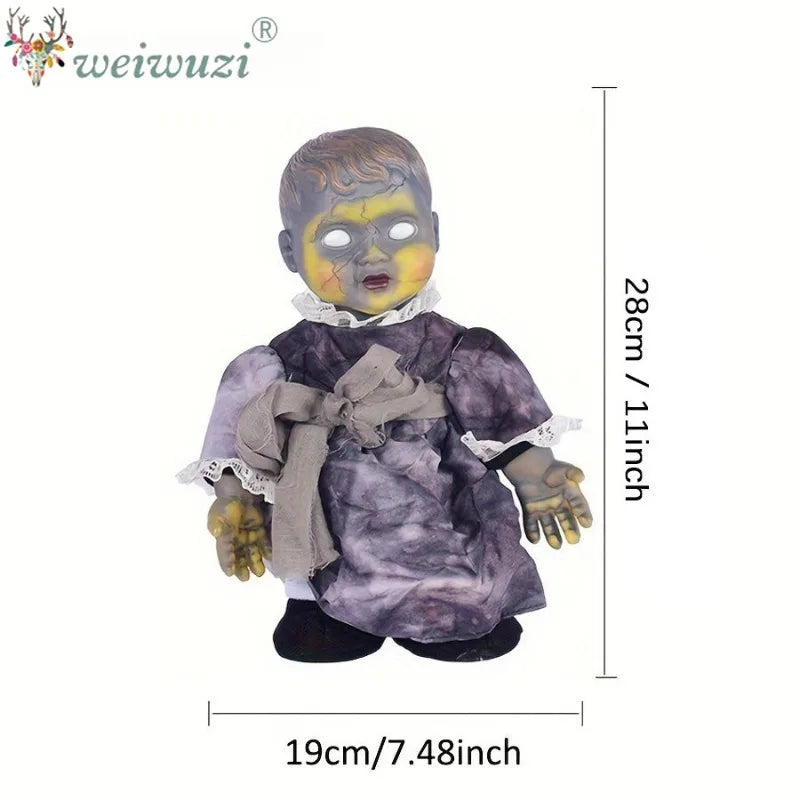 Halloween Costume Props Sound‑Activated Walking Ghost Doll Cosplay Costume for Bar Haunted House Masquerade Spooky Scene Display