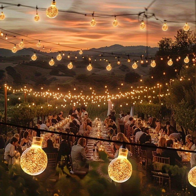Solar Fairy String Lights 5M, 20 LED Warm White Outdoor Garden Lights, IP65 Waterproof Solar String Lights for Wedding, Christmas, Patio, Yard & Party Decor