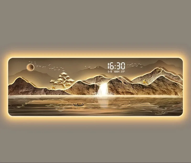 Modern Acrylic Decorative Wall Clock – Silent Geometric Design for Living Room & Home Décor