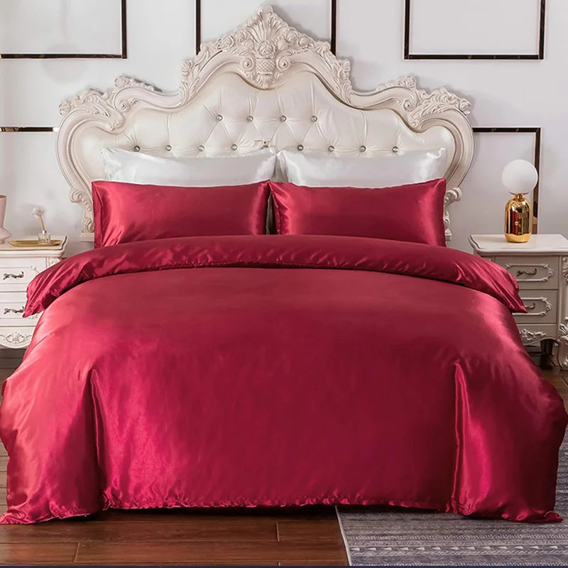 Silky Soft Duvet Cover Set – Textured Microfiber Comforter Cover with Zipper Closure, Corner Ties & Pillow Shams
