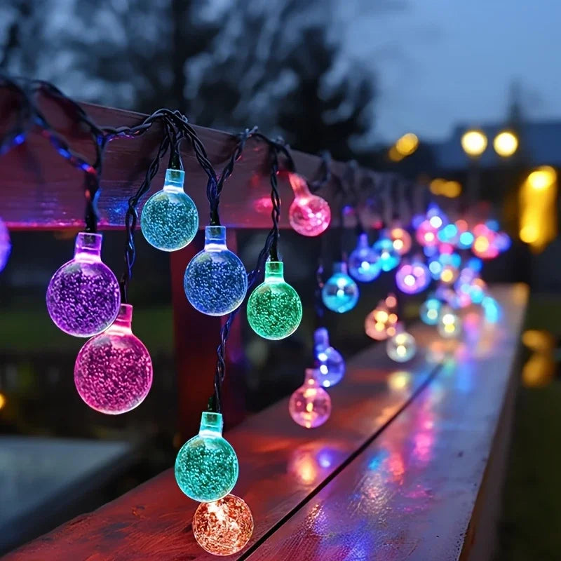 Solar Fairy String Lights 5M, 20 LED Warm White Outdoor Garden Lights, IP65 Waterproof Solar String Lights for Wedding, Christmas, Patio, Yard & Party Decor