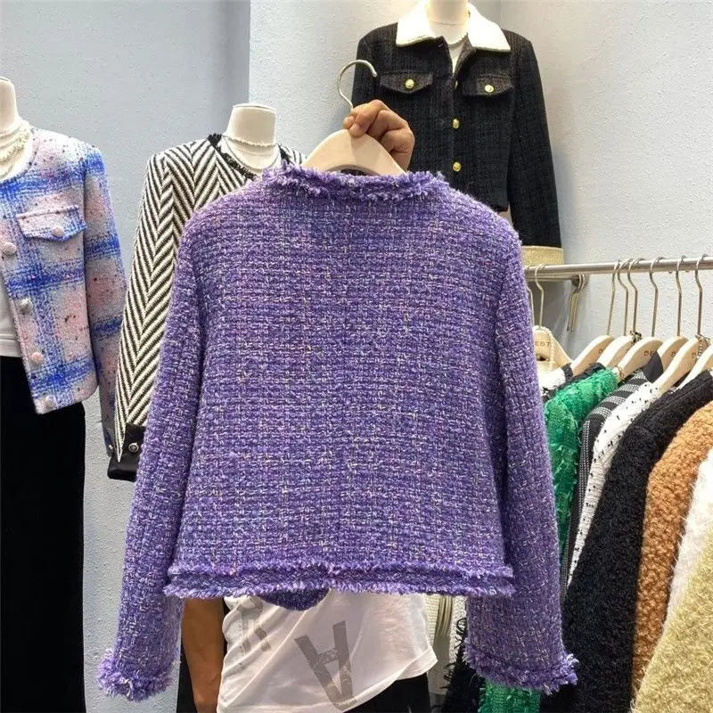 2026 Spring Quality Tweed Jacket Ladies Autumn New Short Outerwear