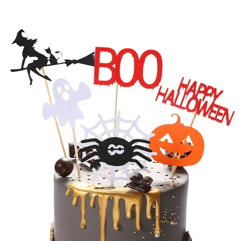 Halloween Cake Toppers – DIY Ghost, Witch, Vampire & Pumpkin Cupcake Toppers for Halloween Party Cakes & Desserts