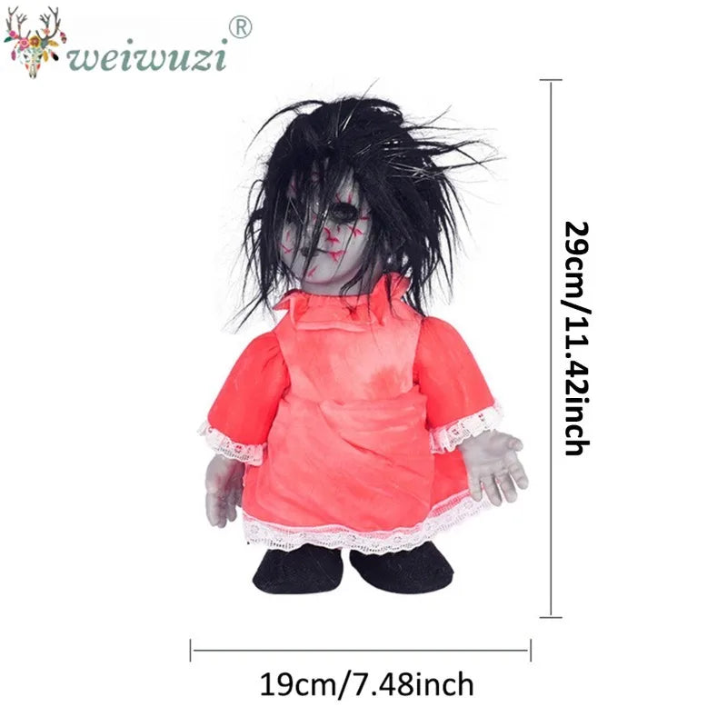 Halloween Costume Props Sound‑Activated Walking Ghost Doll Cosplay Costume for Bar Haunted House Masquerade Spooky Scene Display