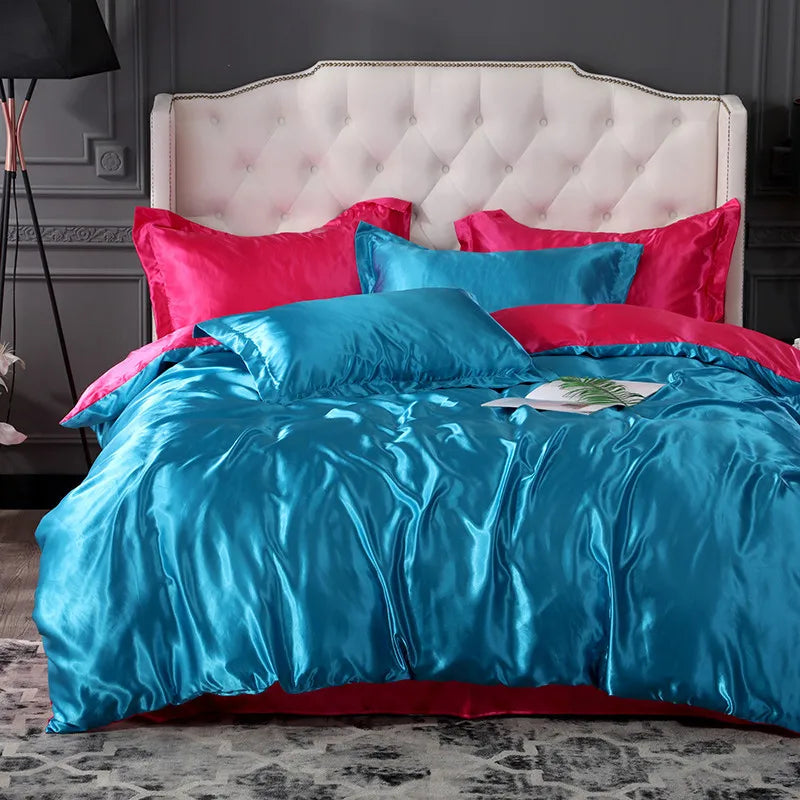 Luxury Jacquard Duvet Cover Set – Soft Microfiber Bedding Set with Fitted Sheet & Pillowcases, Black, Green & White