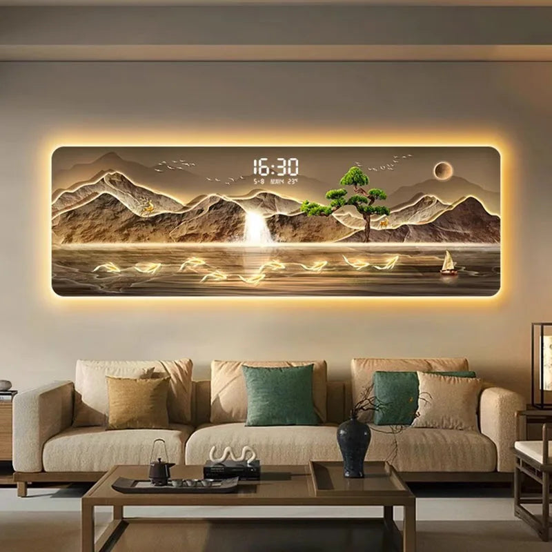 Modern Acrylic Decorative Wall Clock – Silent Geometric Design for Living Room & Home Décor
