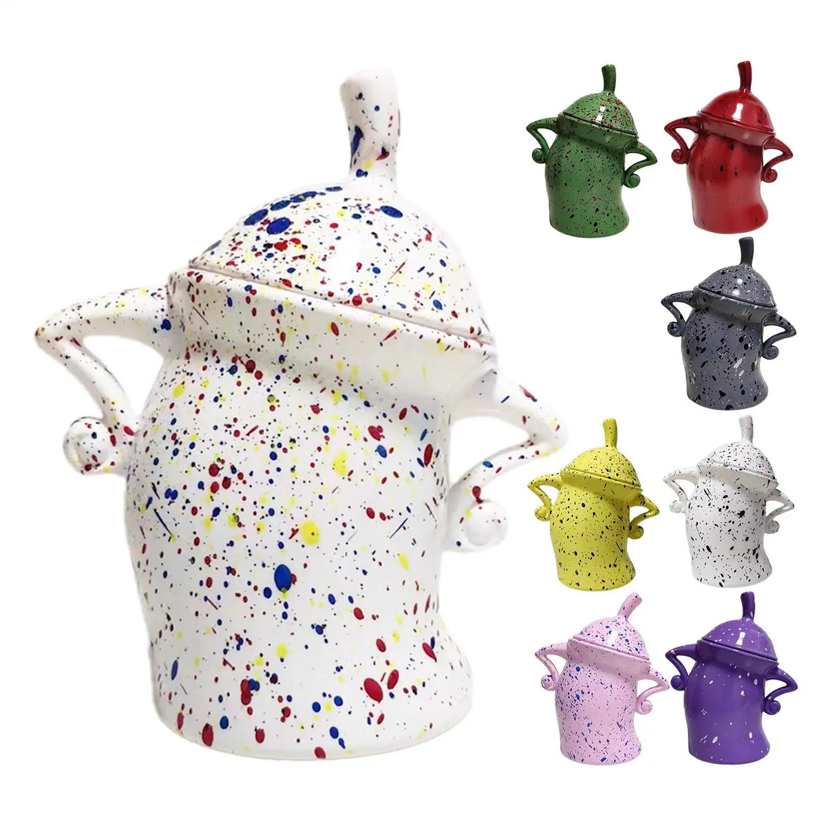 Canister With Attitude Creative Akimbo Cup Mugs Food Jars for Kitchen Storage Container with Airtight Lid Christmas Decoration