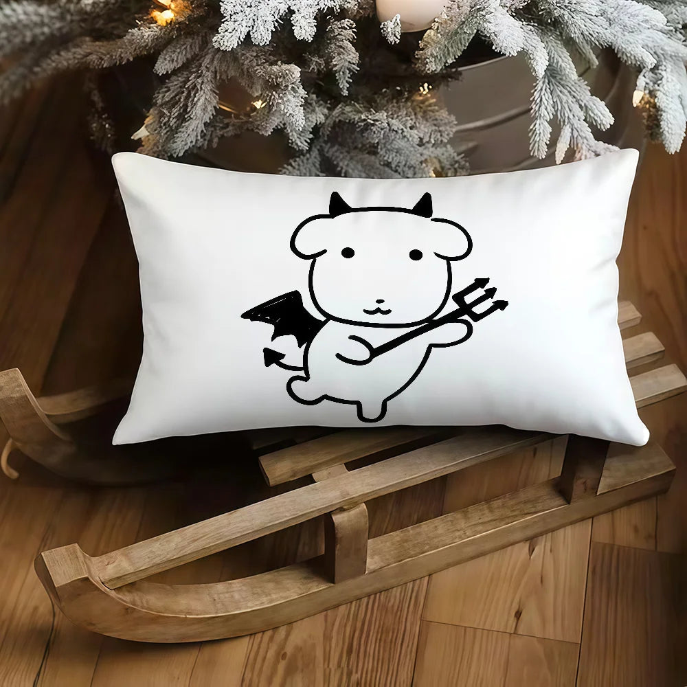 GANADI Anime Cushion Cover, Double-Sided Printed 100% Polyester Decorative Pillowcase, Anime Throw Cushion Cover for Sofa, Bedroom, Bedding, Office, Car & Room Decor
