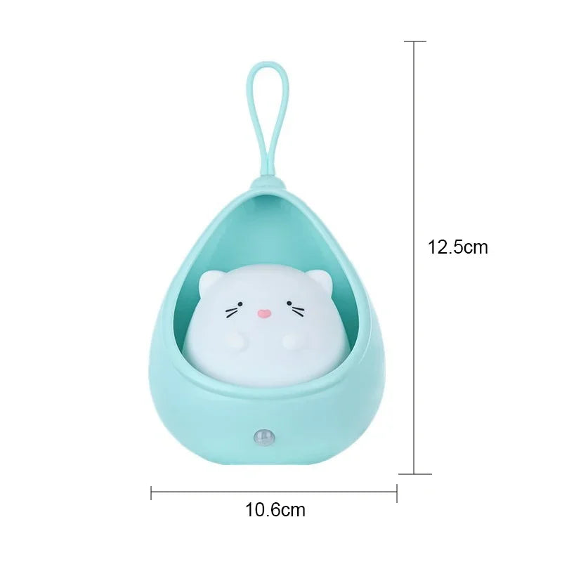Rechargeable LED Night Light with Motion Sensor, USB Bedside Lamp with 120° Human Sensing, 3 Modes Warm Light for Bedroom, Hallway, Corridor & Table Decor