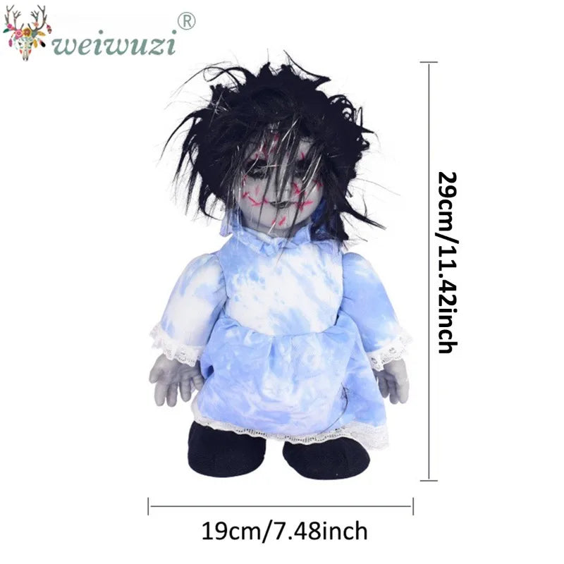 Halloween Costume Props Sound‑Activated Walking Ghost Doll Cosplay Costume for Bar Haunted House Masquerade Spooky Scene Display