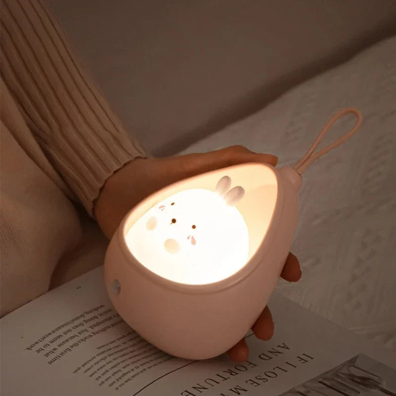 Rechargeable LED Night Light with Motion Sensor, USB Bedside Lamp with 120° Human Sensing, 3 Modes Warm Light for Bedroom, Hallway, Corridor & Table Decor