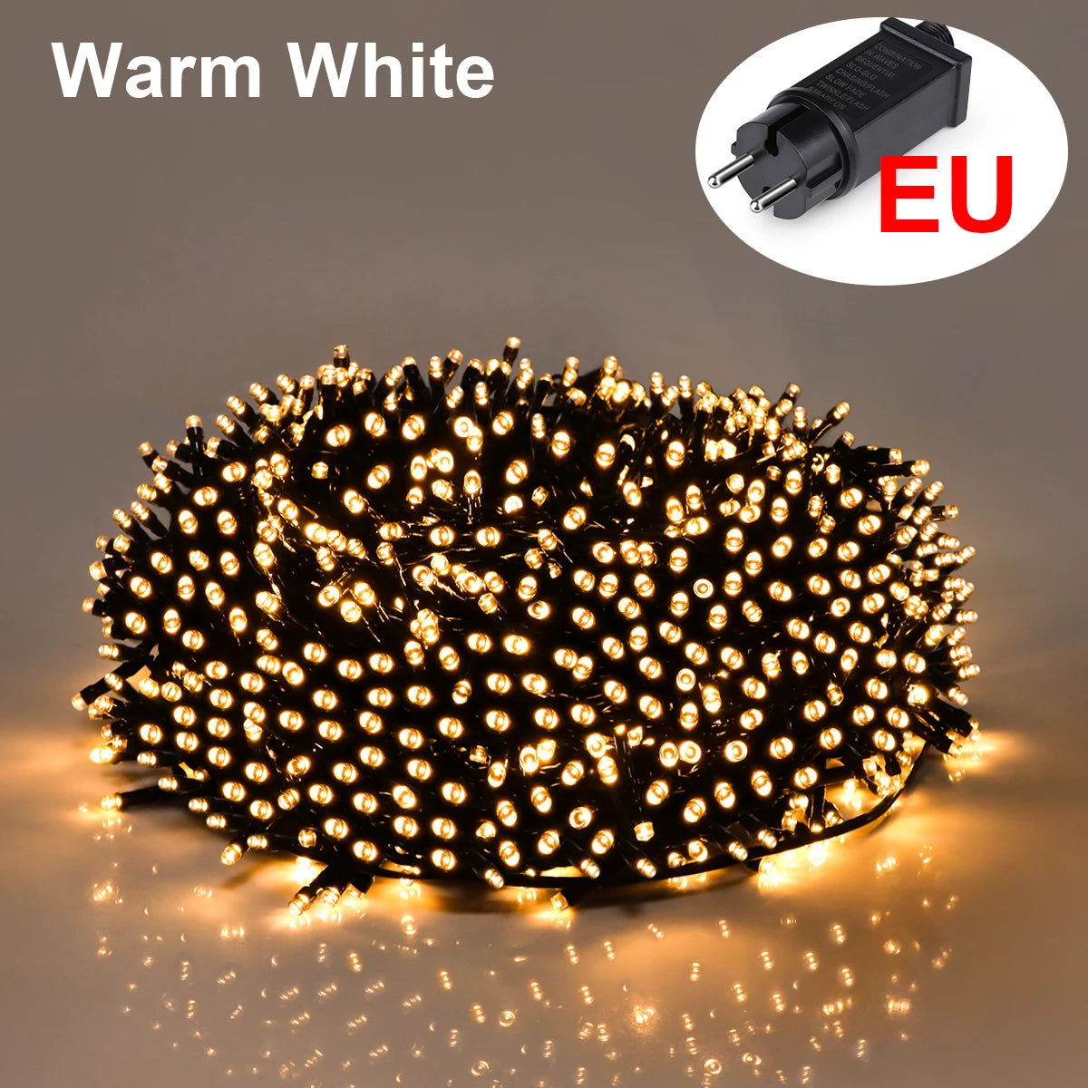 10M-100M LED String Lights, Waterproof Outdoor Fairy Lights, 24V Christmas Lights for Wedding, Party & Courtyard Decor