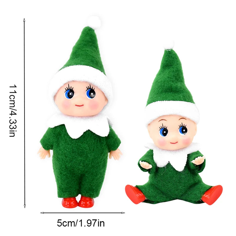 Christmas Mini Elf Doll Ornaments 1/3pcs, Baby Boy & Girl Elf Figurines, Cute Xmas Tree & Home Decorations for Holiday Party, New Year & Gifts