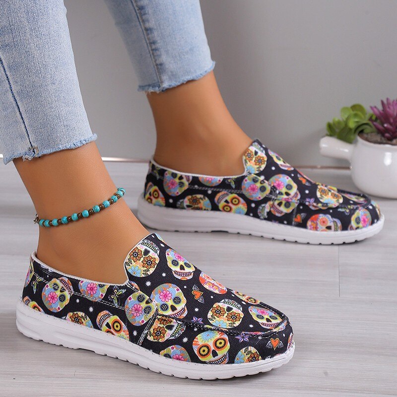 Women Shoes Basic Flat Shoes Trend Casual Flat Shoes Round Toe Wedge
