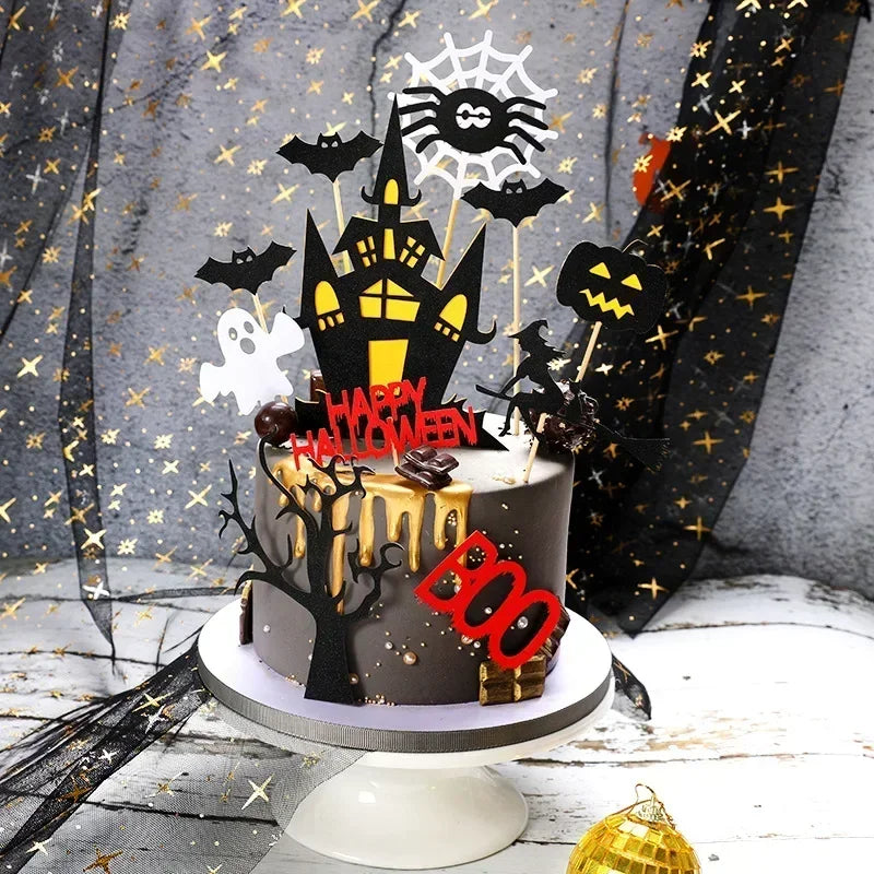 Halloween Cake Toppers – DIY Ghost, Witch, Vampire & Pumpkin Cupcake Toppers for Halloween Party Cakes & Desserts