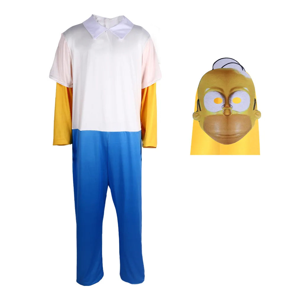 Halloween Family Cosplay Costume Full Set Cartoon Character Fancy Dress Up Outfit for Carnival Party