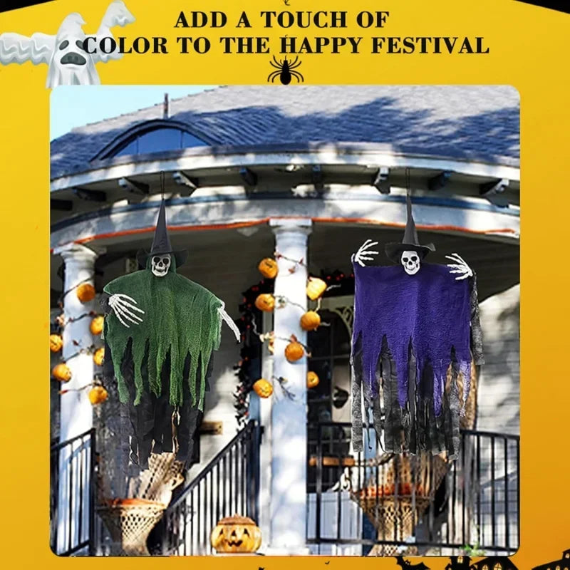 Halloween Hanging Skeleton Ghosts Decor Halloweens Skeleton Flying Ghost Haunted Haunted House Prop Party Decorations