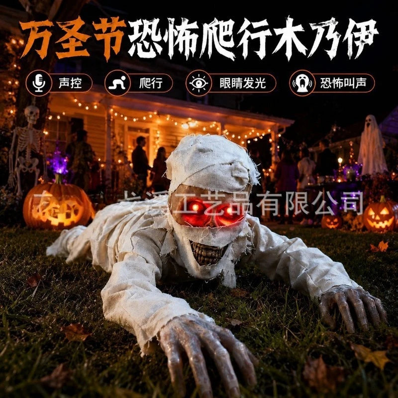 Halloween New Electric Crawler Ghost Decoration Props, Toys, Ornaments, Horror Props, Pumpkin Lanterns