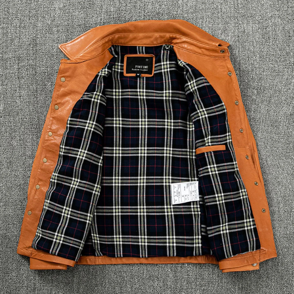 Men's Genuine Sheepskin Leather Jacket – Slim-Fit Motorcycle & Casual Coat