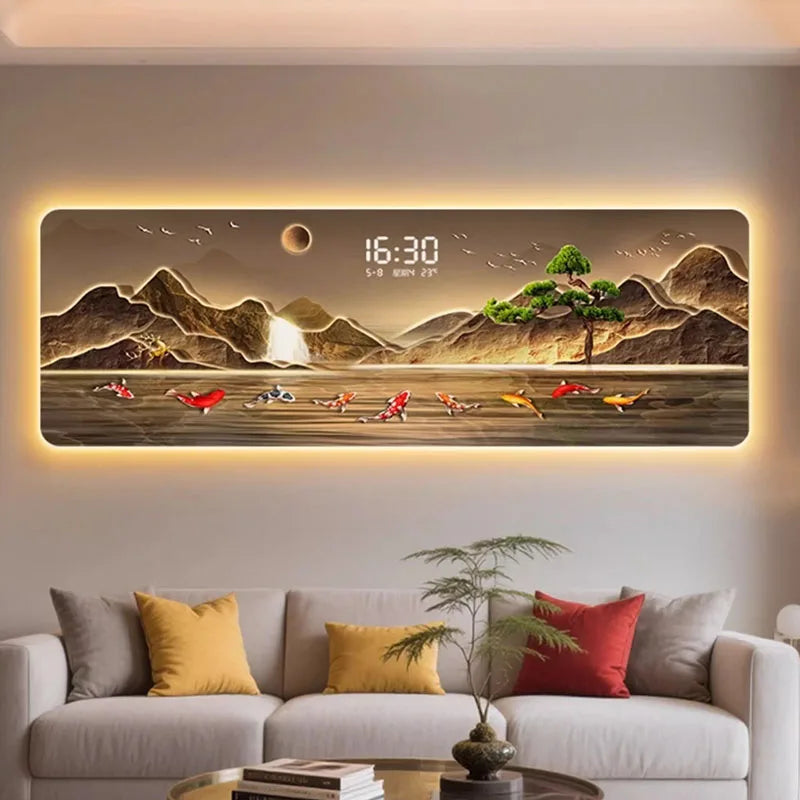 Modern Acrylic Decorative Wall Clock – Silent Geometric Design for Living Room & Home Décor