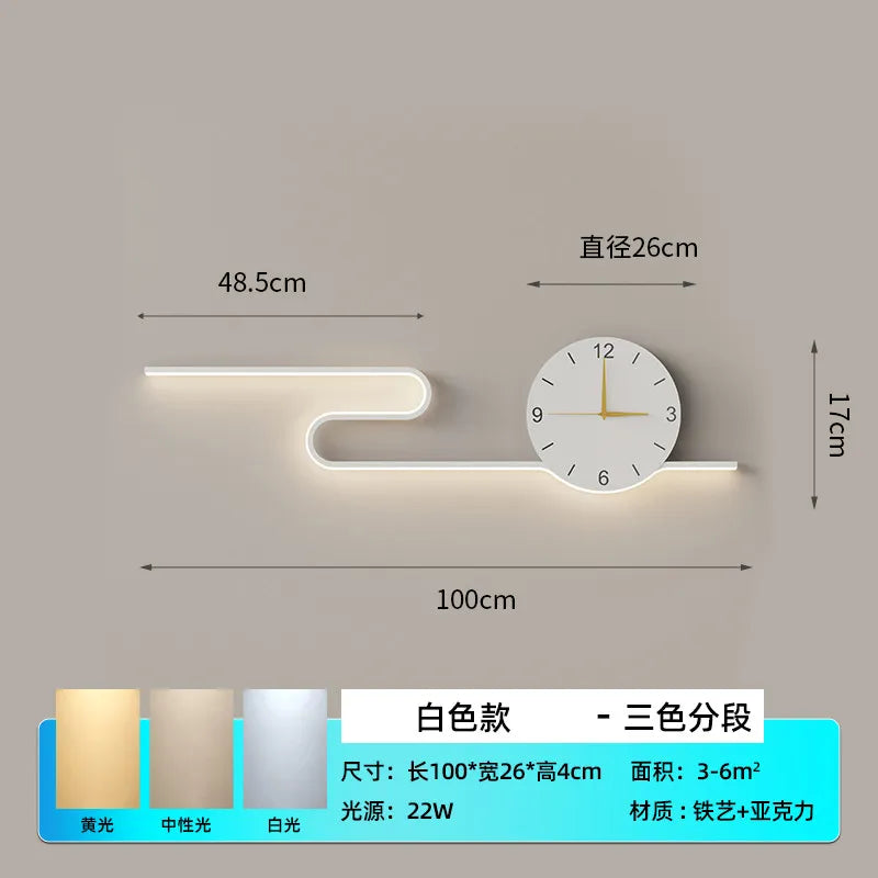 Silent Large Wall Clocks Led Living Room Art Creative Wall Clocks House Movement Horloge Murale Home Decoration Accessories